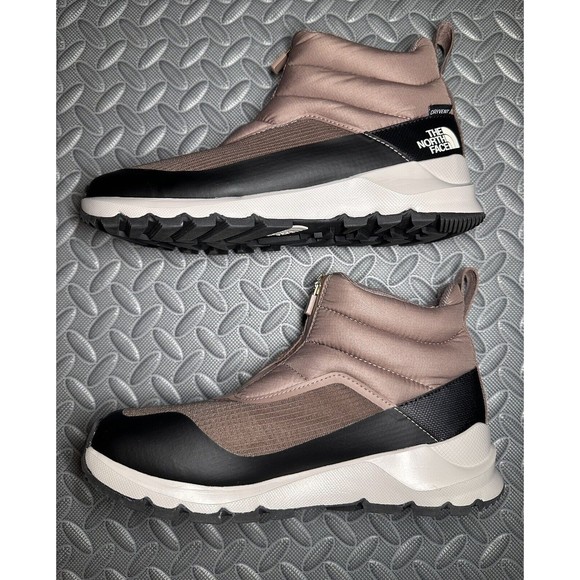 The North Face ThermoBall Progressive Zip II Waterproof brown Booties Sz 8 NEW - Picture 5 of 11